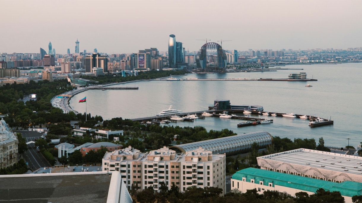 Skyline of Baku, Azerbaijan